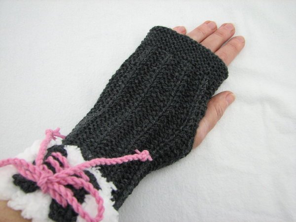 Strickanleitung Set "Cataleya" - Mütze und Armstulpen