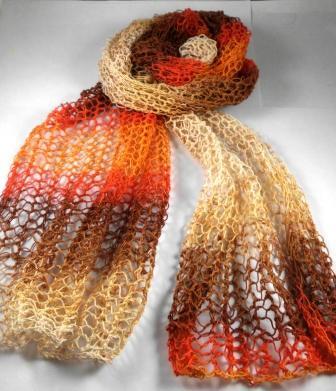 Sommerschal im Lochmuster - Strickanleitung