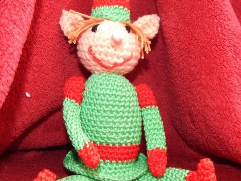 Häkelanleitung Weihnachtself