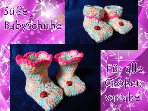 Häkelanleitung Babyschühchen