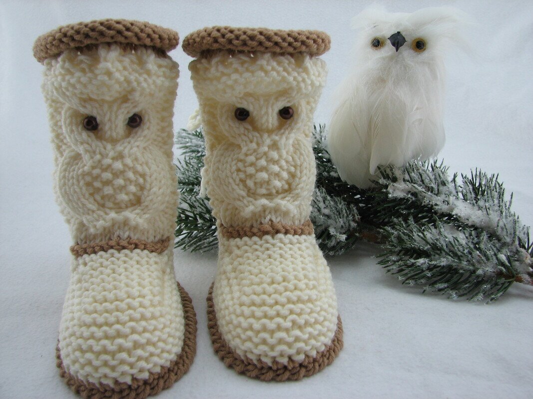 Strickanleitung Babystiefelchen "Eularia" in 4 Größen - Bild 3