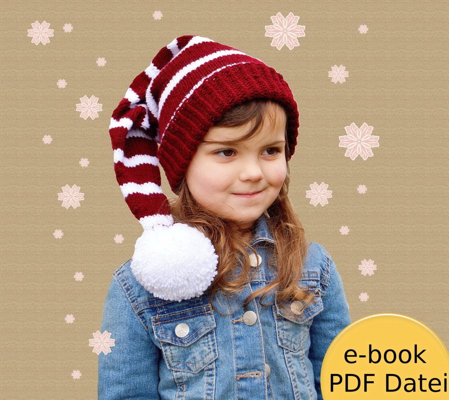 Zipfelmütze Farina - Strickanleitung ab Kleinkind bis Erwachsene
