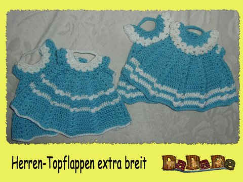 extra große Topflappen, für Männer, Häkelanleitung