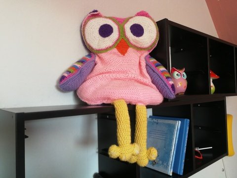 Häkelanleitung - Eulenkissen