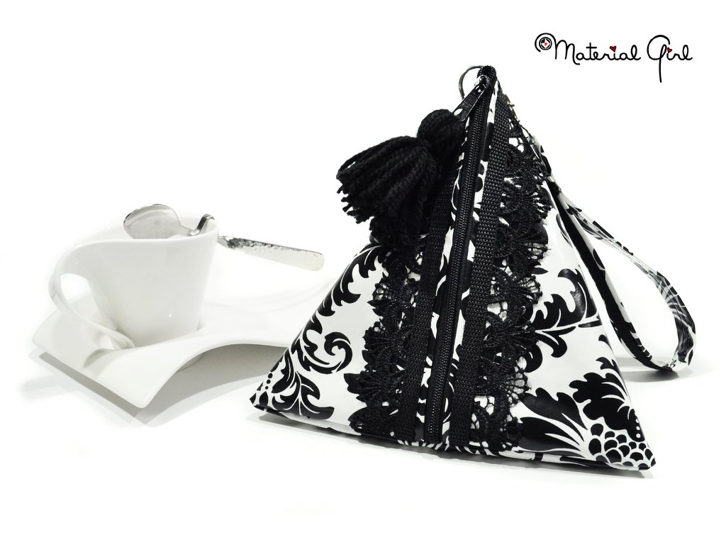 Pyramide-Lunchbag aus Wachstuch, auch für Nähanfänger geignet