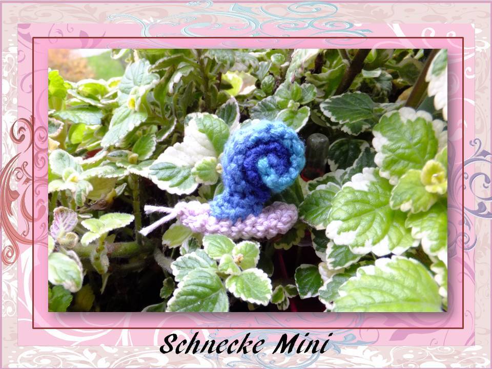 Mini Amigurumi Schnecke - Bild 3