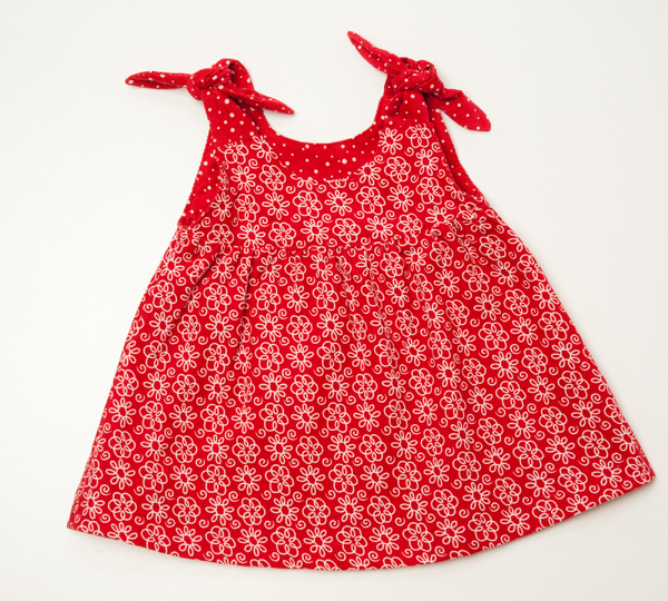 Schnittmuster Baby-Twinset Kleid & Pumphose – Anleitung 62/68–98/104