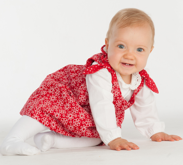 Schnittmuster Baby-Twinset Kleid & Pumphose – Anleitung 62/68–98/104