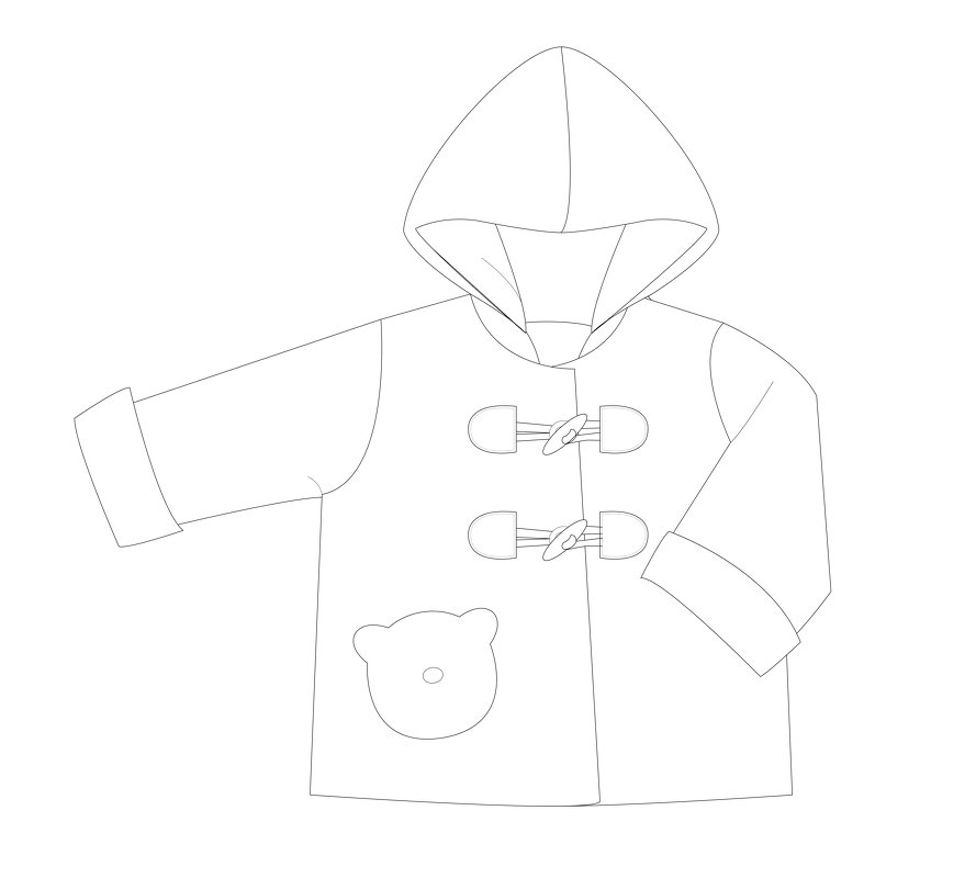 sewing pattern transitional jacket BRIO tutorial 3m/6m–3y/4y - Image 11