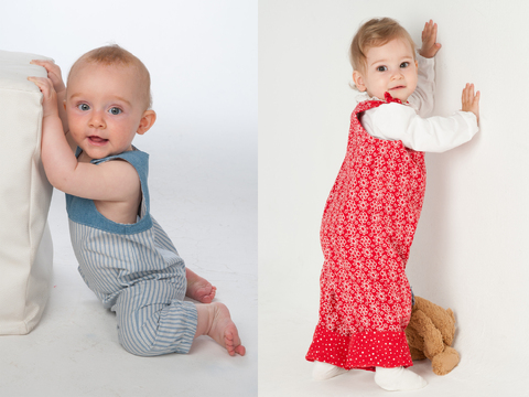 Schnittmuster Babyoverall LILLI & BO + BOBBY Anleitung 68/74–104/110
