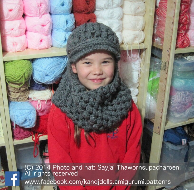Puff Stitch Hat and Cowl, Crochet Pattern - Image 2