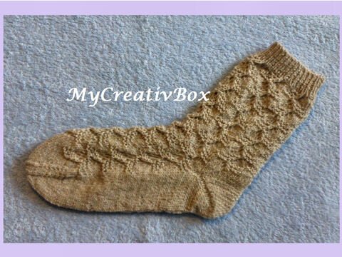 Sockenmuster "Zickzackwelle" - Pdf - Gr.: 32-43