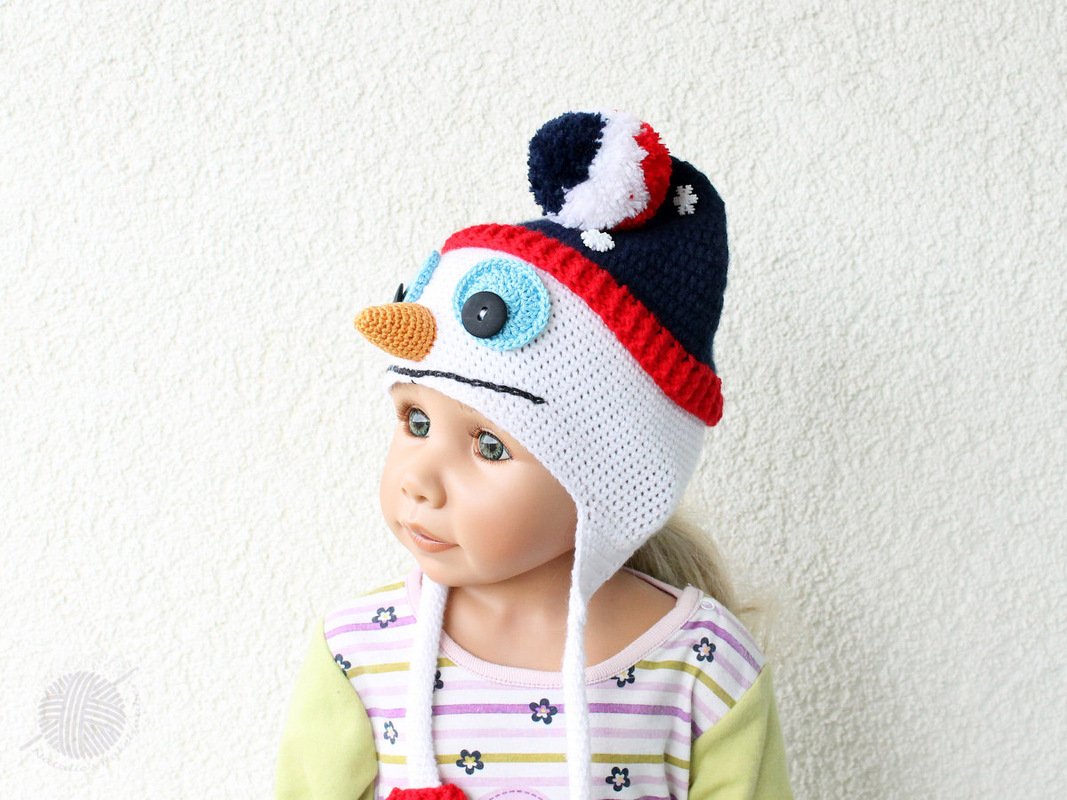Children's hat "Snowman", all sizes - Image 3