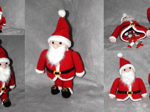 Crochet a Santa Claus – to Open Up and Fill (EN & DE)
