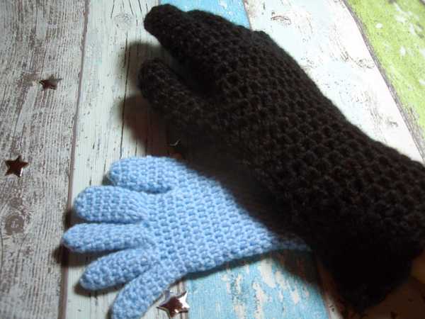 Warme Finger-Handschuhe schnell gehäkelt Häkelanleitung