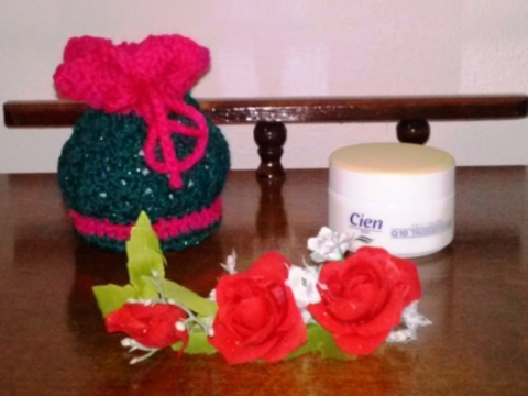 Anleitung Geschenverpackung für Creme-Döschen