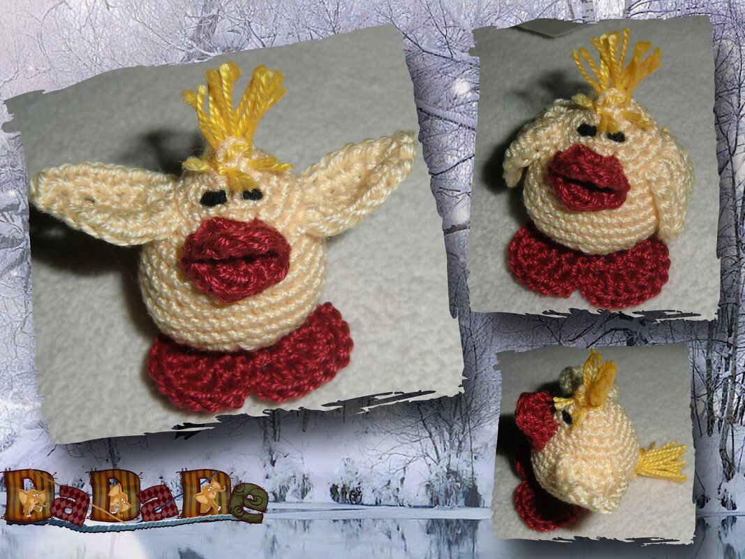 Pinguin Baby  mit Küken,  eine Häkelanleitung - Bild 4