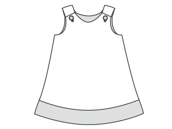 Girls Dress STEFFI 3-in-1 PDF Sewing Pattern 9m–12y