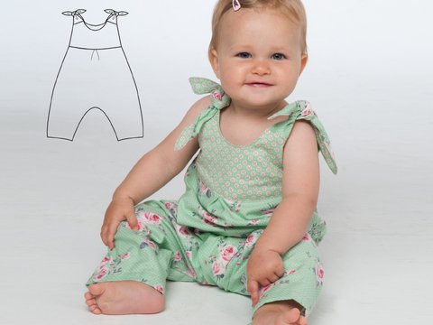 Baby Dungaree & Pinafore Sewing Pattern PDF – LUNA & CHARLOTTE 0–2Y