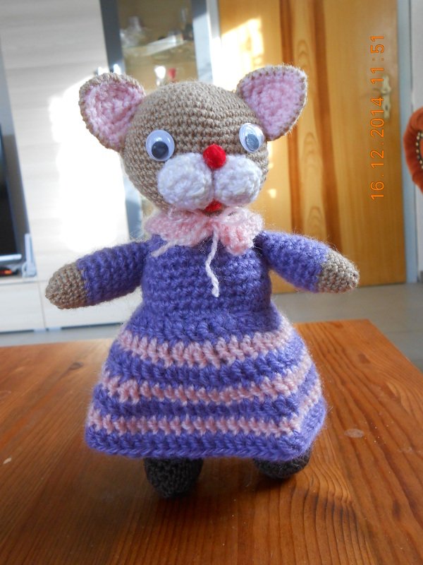 Häkelanleitung Katze Mary