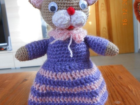 Häkelanleitung Katze Mary