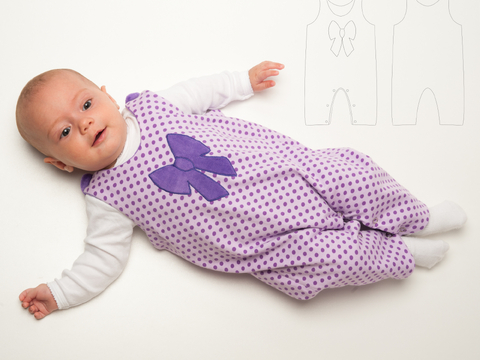 Baby-Overall PLINIO wendbar Schnittmuster Datei 56/62–92/98