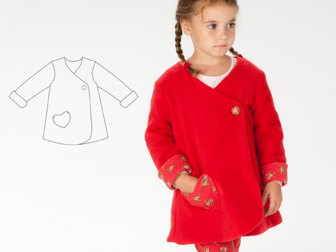 LENA Schnittmuster Set | Wickelkleid, Tunika & Jacke | 3 Varianten | PDF