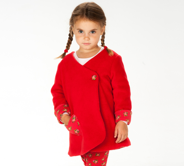 Girls Wrap Dress Jacket LENA Sewing Pattern PDF 2Y–9Y