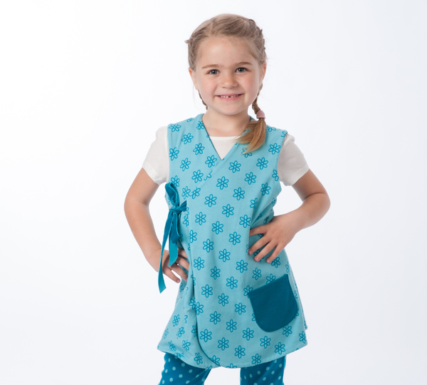 sewing pattern wrap dress/jacket LENA tutorial 2y/3y–8y/9y