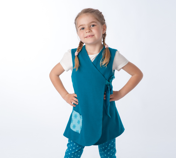 Wickelkleid Jacke LENA Schnittmuster Datei 92/98–128/134