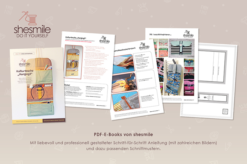 Kulturtasche "Hanging3" (Nähanleitung &amp; Schnittmuster)