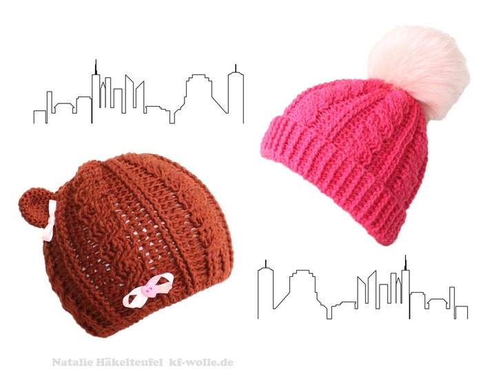 Wintermützen "Casual", 4 Varianten, alle Gr.