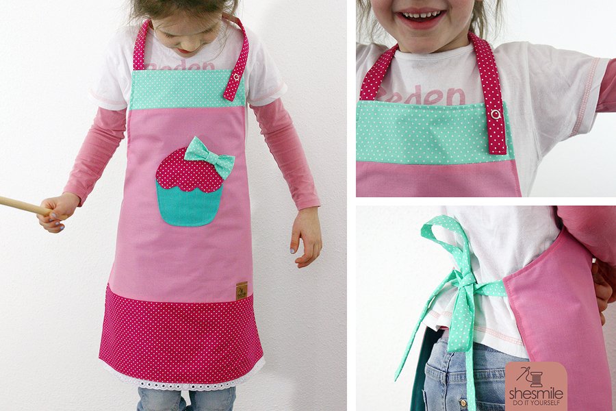 Schürze für Kinder "Muffin" (Nähanleitung und Schnittmuster)