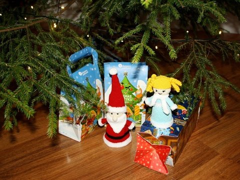 Häkelanleitung "Weihnachtsmann und Engel"