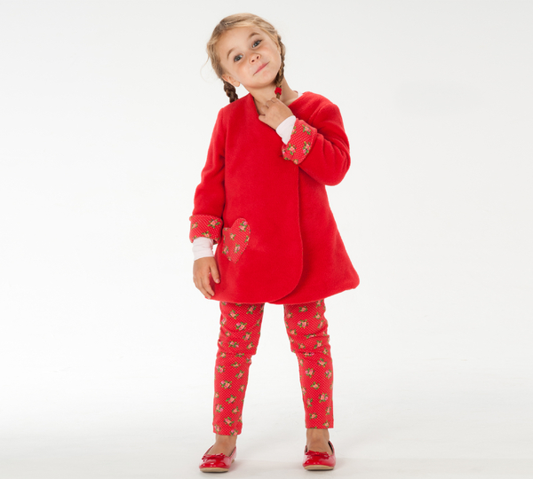 Kinder-Wickelkleid + Leggings Schnittmuster Datei 80/86–140/146