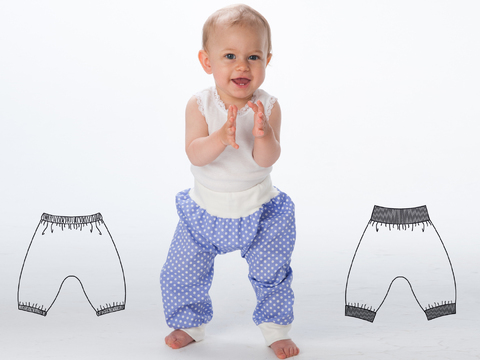 Kinderhose BREK – Pumphose Schnittmuster 68/74–104/110