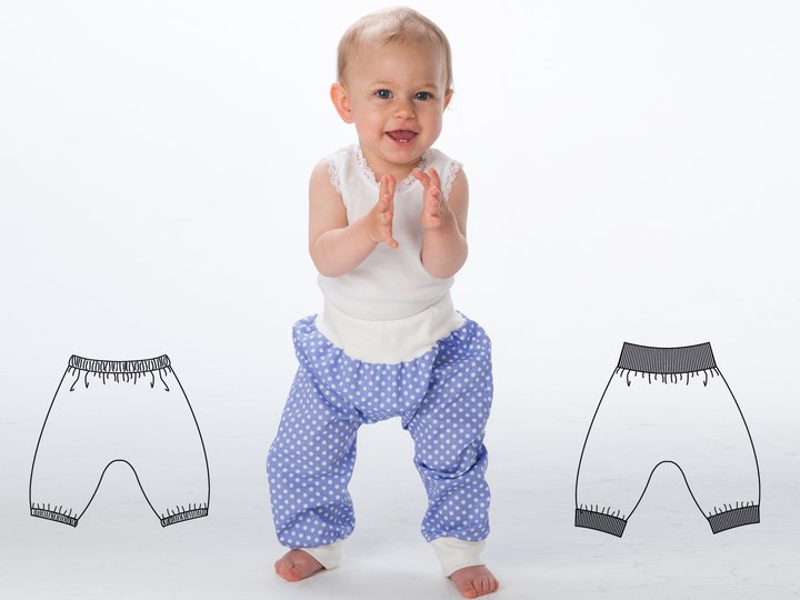 sewing pattern kids pants tutorial 6m/9m 12m/18m 2y/3y 4y/5y