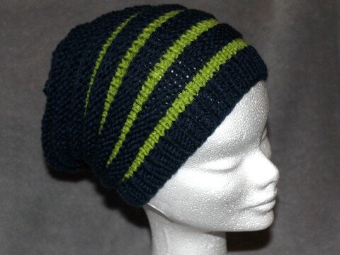 Strickanleitung Wurm Mütze oder Beanie in drei Größen