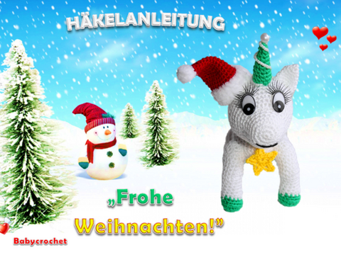 Weihnachtspferd - Häkelanleitung kostenlos
