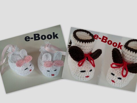 Häkelanleitung Sparset Nr.7 / 2 Anleitugen Häschen