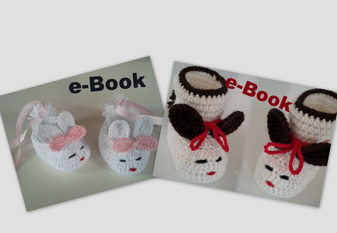 Häkelanleitung Sparset Nr.7 / 2 Anleitugen Häschen - Bild 2