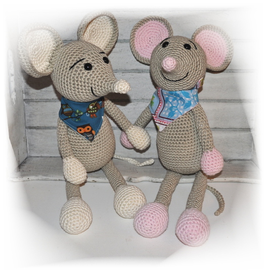 E-Book - Häkelanleitung - Kuschelmaus Conny