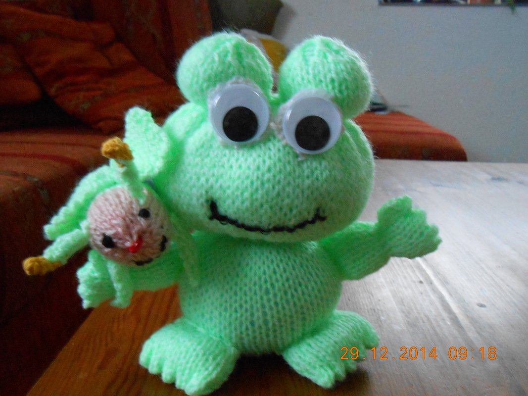 Strickanleitung Frosch Hugo