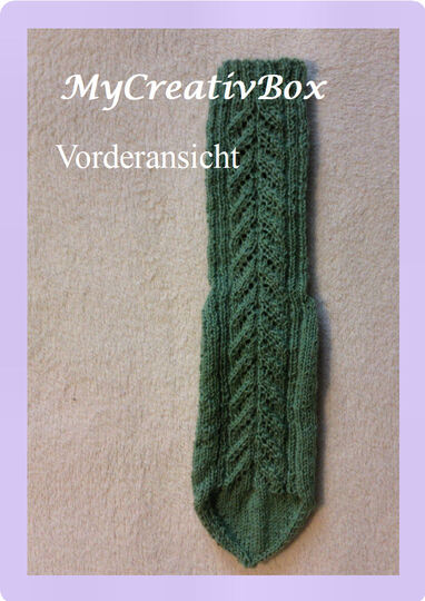 Sockenmuster "Blattpaare" - Pdf - Gr.: 32-43