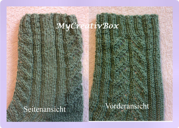 Sockenmuster "Blattpaare" - Pdf - Gr.: 32-43