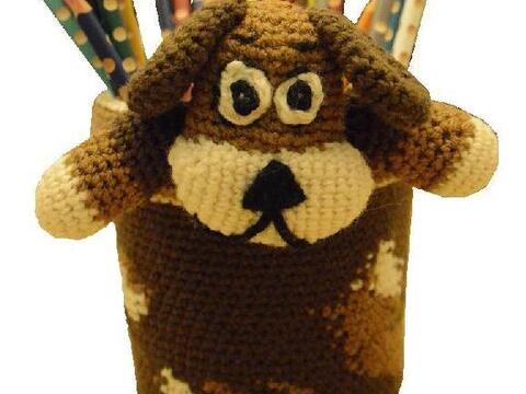 Häkelanleitung Stiftehalter