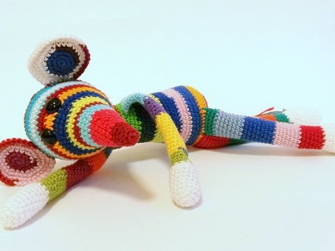 Streifenmaus Mucki - Amigurumi Häkelanleitung