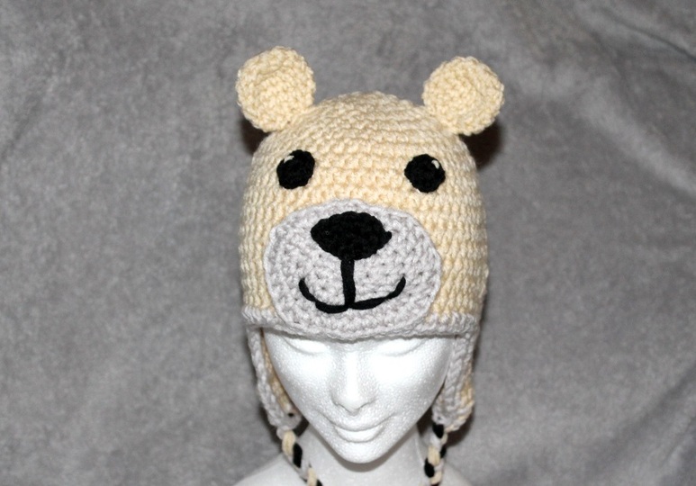 Crochet a Teddy Hat – or a Polar Bear, in Three Sizes (EN & DE)