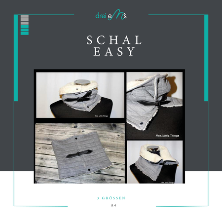 E-Book Schal easy 3 Größen