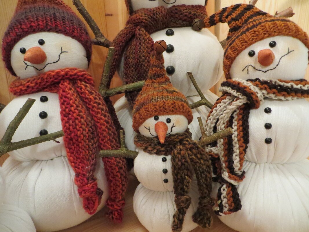 Lumpi, der Recycling-Schneemann